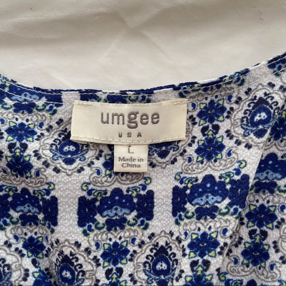 Umgee Sleeveless Blouse Size L - Picture 4 of 5